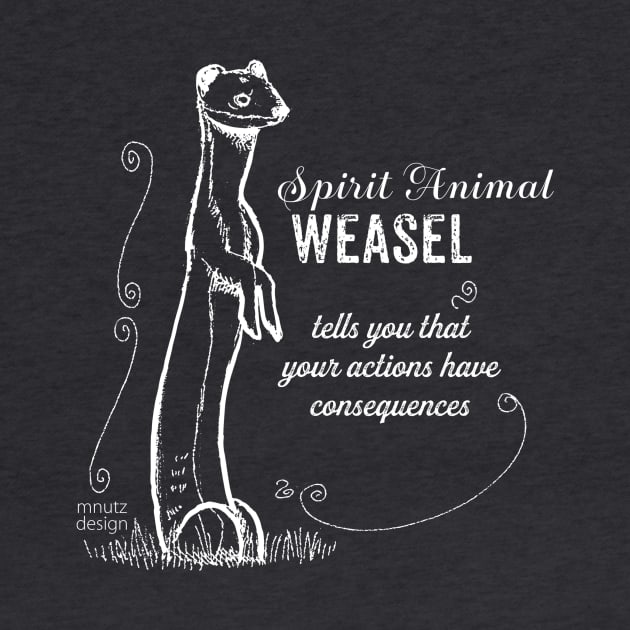 Spirit animal - Weasel - white by mnutz